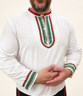 Мъжка народна риза с шевица  ,,Българско сърце “