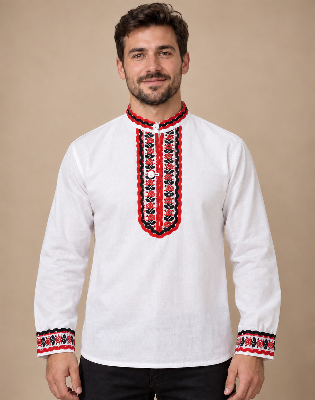 Мъжка народна риза с шевица  ,,Родова сила “