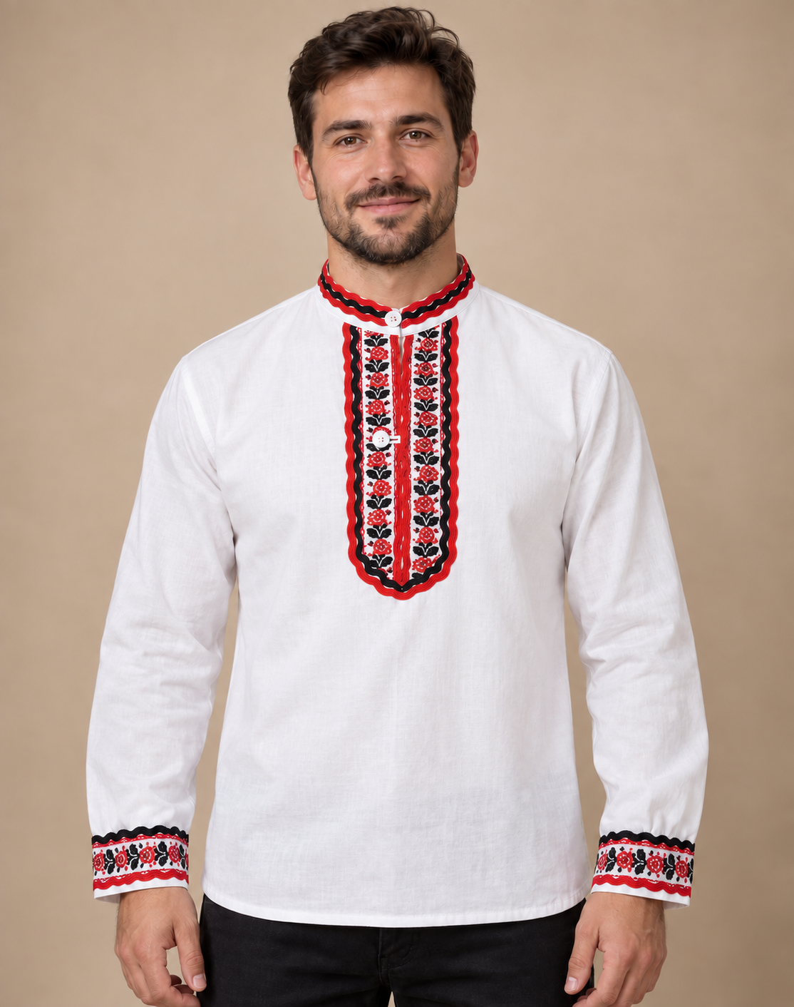 Мъжка народна риза с шевица  ,,Родова сила “
