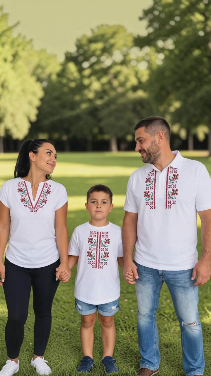 Детска Тениска с българска шевица „Тракия“
