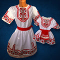Дамска народна рокля „Нишка от Корена“ - Бяла